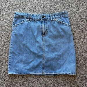 vintage adjustable denim skirt